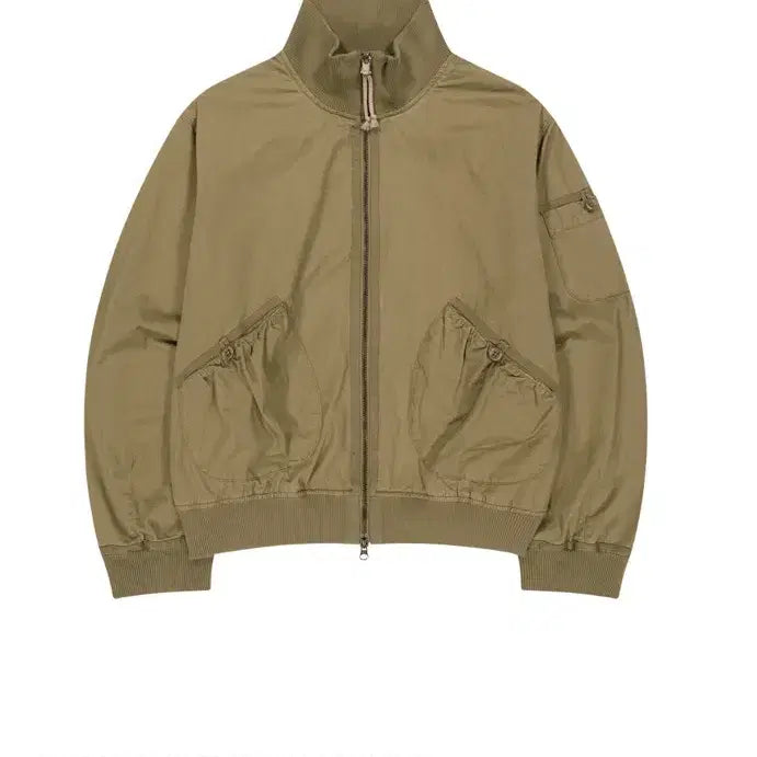 [BUNJANG] KOSEIO Dusty Cotton Bomber Jacket Beige Size 1 / 코이세이오 더스티 코튼 봄버 자켓 베이지 1 사이즈