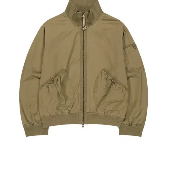 [BUNJANG] KOSEIO Dusty Cotton Bomber Jacket Beige Size 1 / 코이세이오 더스티 코튼 봄버 자켓 베이지 1 사이즈