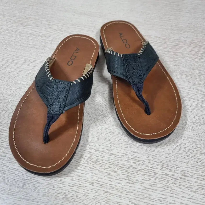 [BUNJANG] ALDO Leather Slides Men's 260mm / 알도 가죽 쪼리 남자260mmㅡ0316ㅁㅁ