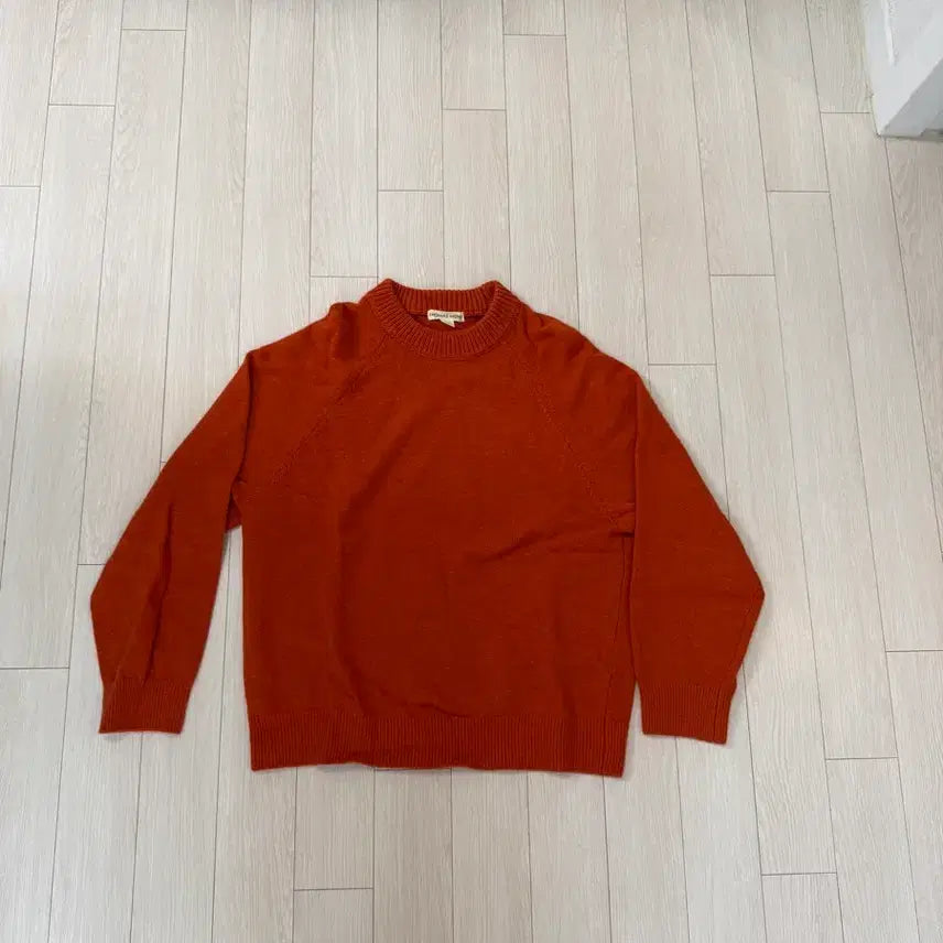 [BUNJANG] Thomasmore Unisex Knit Sweater - S, Crimson / 토마스모어 니트 S