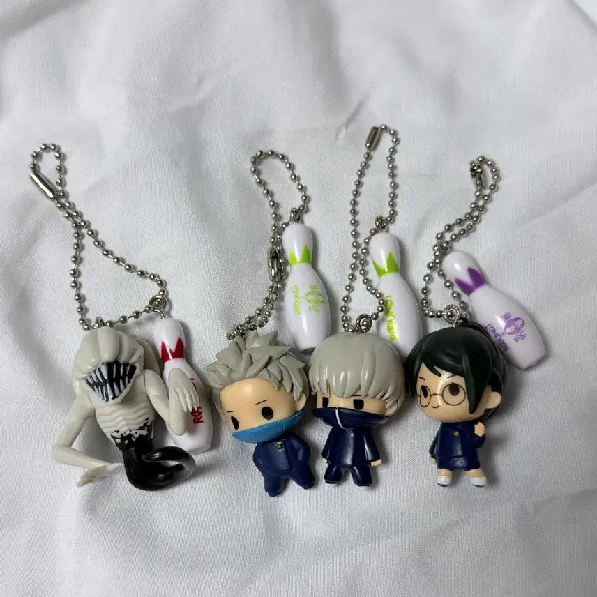 [BUNJANG] Jujutsu Kaisen Round1 Keychain Set (Rika, Toge x2, Maki) / 주술회전 라운드원 키링 4종 일괄(리카,토게2,마키)