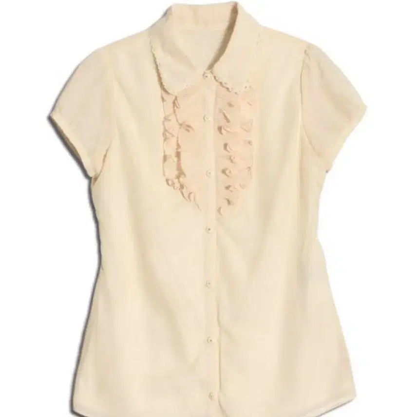 [BUNJANG] Vintage Ruffle Blouse / 빈티지 프릴 블라우스