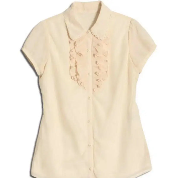 [BUNJANG] Vintage Ruffle Blouse / 빈티지 프릴 블라우스