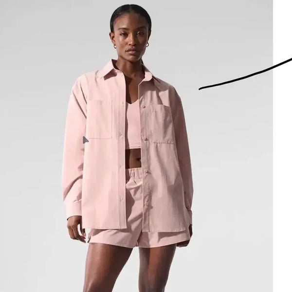 [BUNJANG] ALO Limited Edition Pink Shirt / 알로 분홍색 한정판 남방