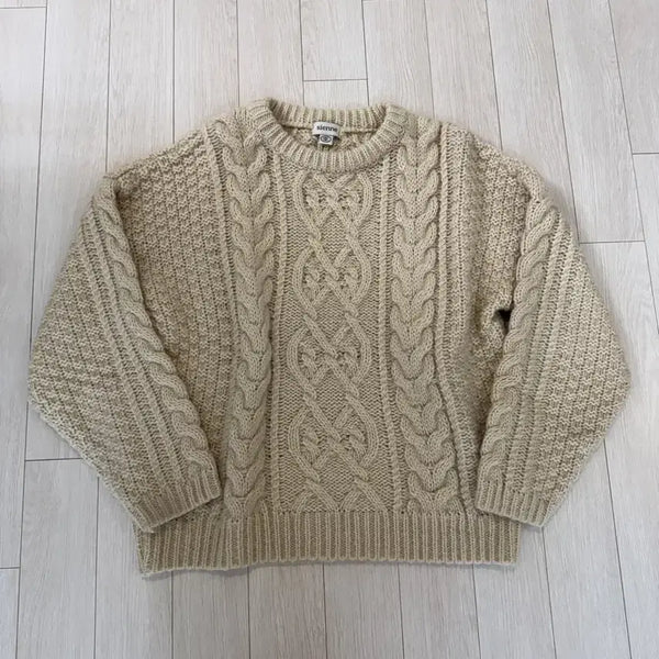 [BUNJANG] Sienne Cable Knit Cream / 시엔느 꽈배기 니트