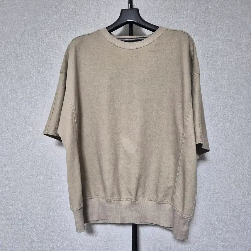 [BUNJANG] Time 100 Knit Spandex Round Neck T-Shirt / 타임 100 니트 스판 라운드 티셔츠 M-반팔-546