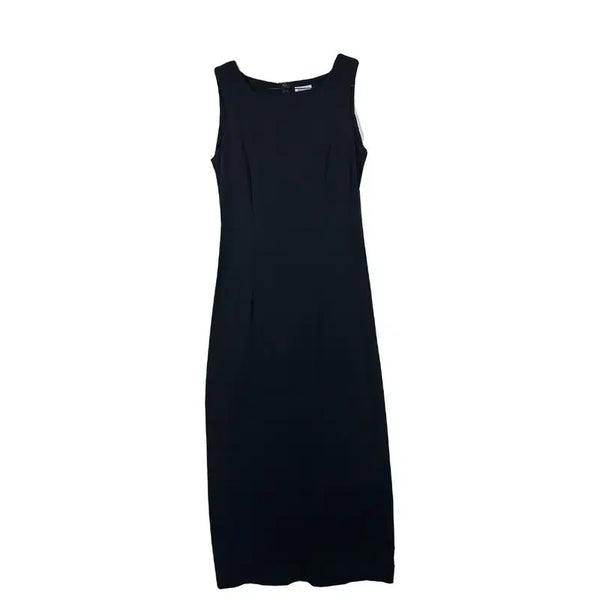 [BUNJANG] SUIVI Black Luxury Material Sleeveless Long Party Dress / SUIVI 블랙 고급소재 롱 원피스 파티 드레스 시상식룩 민소매 원피스 [S]