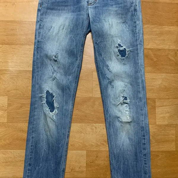 [BUNJANG] Dolce & Gabbana Wonderline Distressed Patch Denim Pants / 돌체앤가바나 원더라인 디스트로이드 패치 데님팬츠