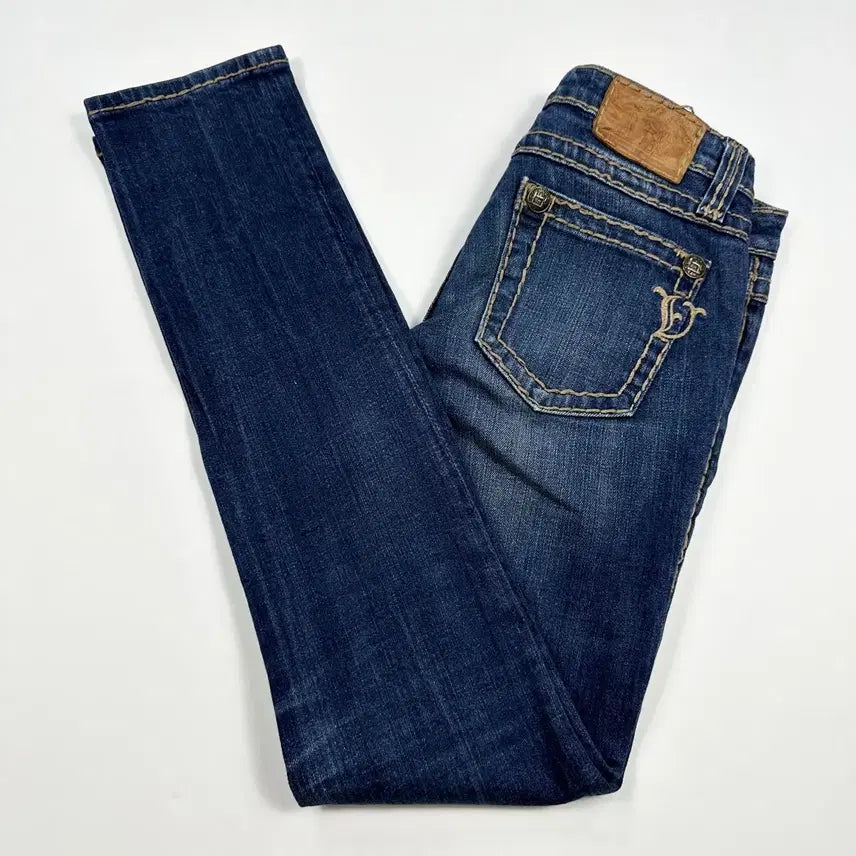 [BUNJANG] Vintage Women's Stitch Slim Fit Denim Pants Size 27 / (27) VTG 빈티지 여성 스티치 슬림핏 데님팬츠