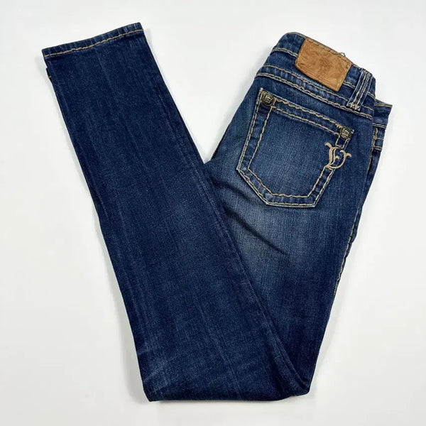 [BUNJANG] Vintage Women's Stitch Slim Fit Denim Pants Size 27 / (27) VTG 빈티지 여성 스티치 슬림핏 데님팬츠