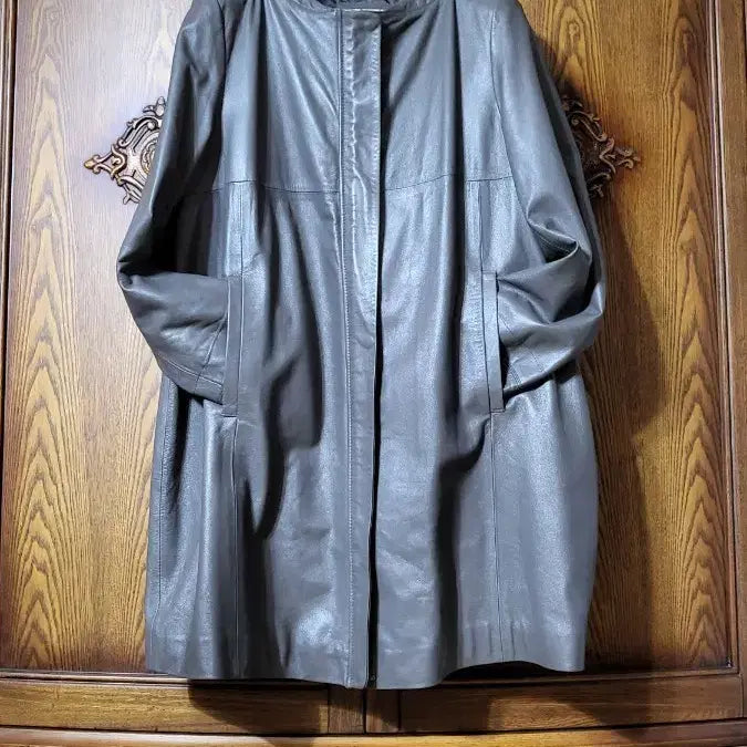 [BUNJANG] Leather Coat / 가죽 코트