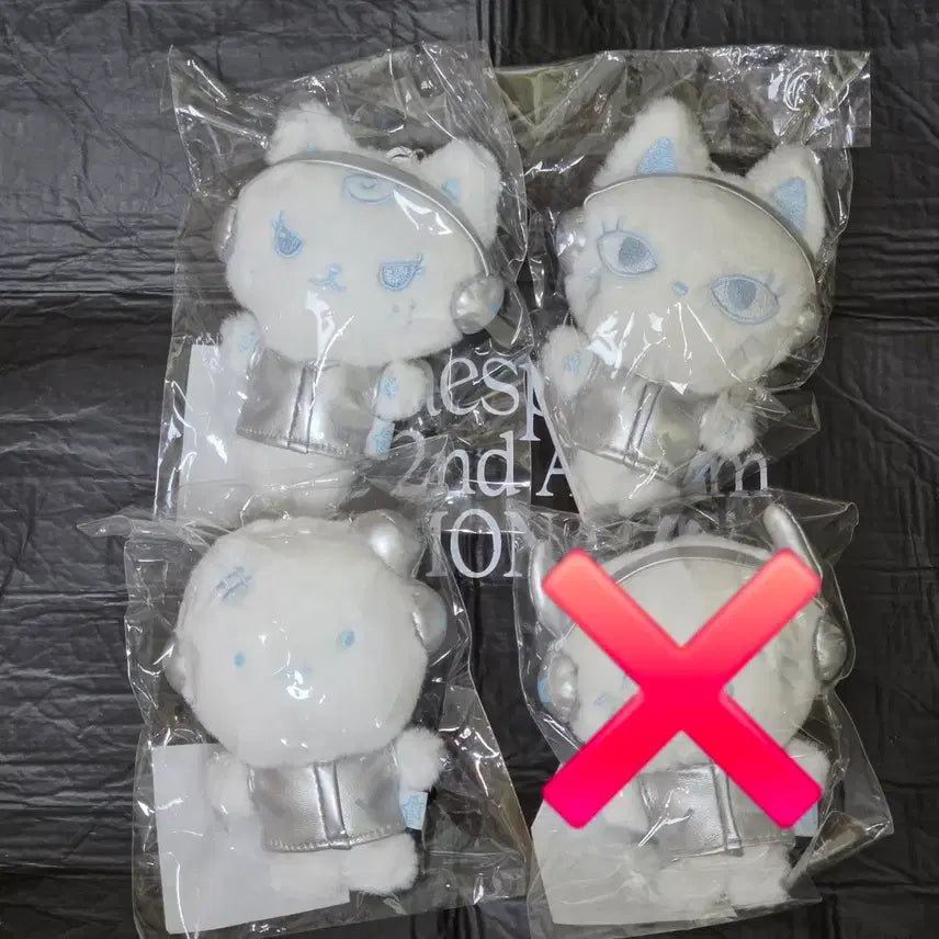 [BUNJANG] aespa karina 'Jelblyangyi' & 'Mungtaengi' Plush Bundle Set / 에스파 인형 카랑이 젤블냥이 뭉탱이 일괄