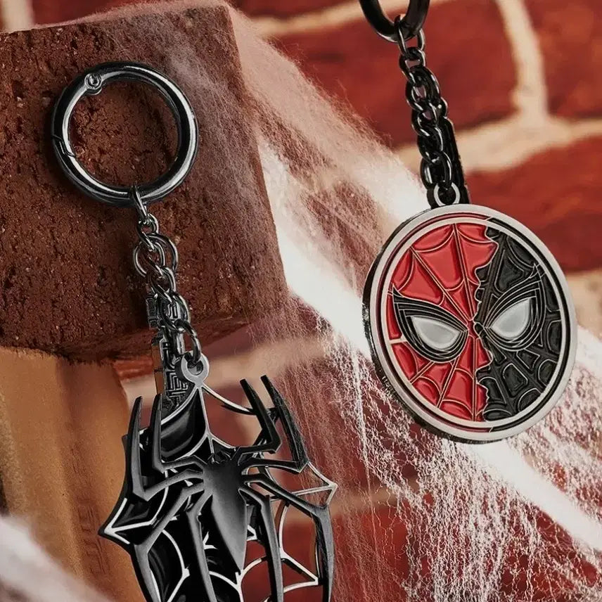 [BUNJANG] Spider-Man Brand New Day Mask Web Keychain Goods / 스파이더맨 브랜드 뉴데이 마스크 거미줄 키링 굿즈