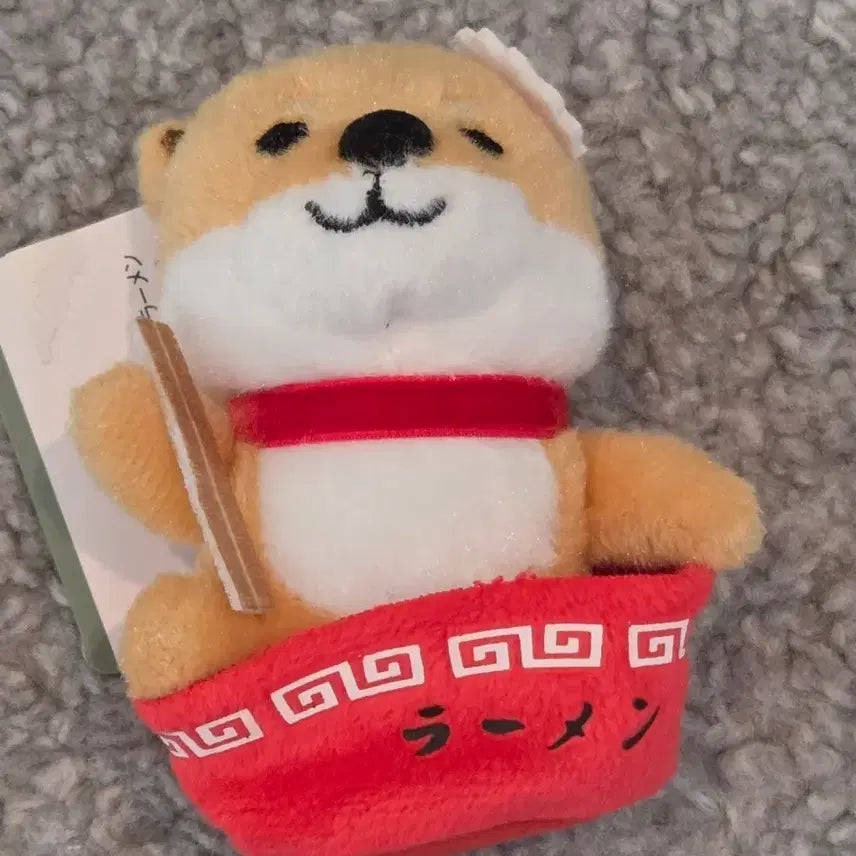 [BUNJANG] Shiba Inu Ramen Bowl Keychain Plush / 시바 라멘 키링 인형