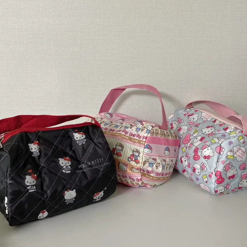 [BUNJANG] Hello Kitty Pouch 3-Set / 헬로키티 파우치 3종 세트