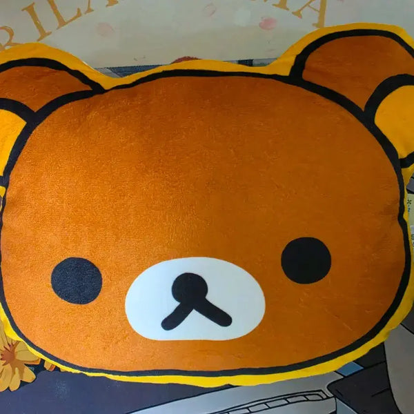 [BUNJANG] San-X Rilakkuma Korilakkuma Face Mini Cushion Pillow (Authentic) / (정품)심야이벤트/리락쿠마 코리락쿠마 인형 얼굴 미니 쿠션 베개