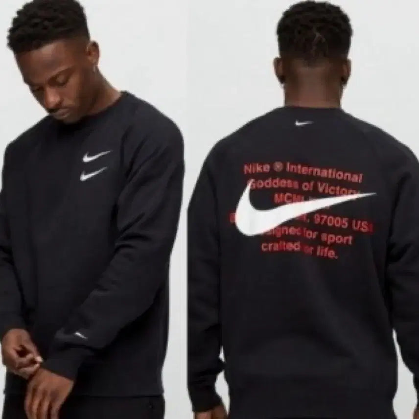 [BUNJANG] Nike Double Swoosh Sweatshirt Set & Big Swoosh Jacket / 나이키 더블스우시 맨투맨세트 & 나이키 빅 스우시 잠바
