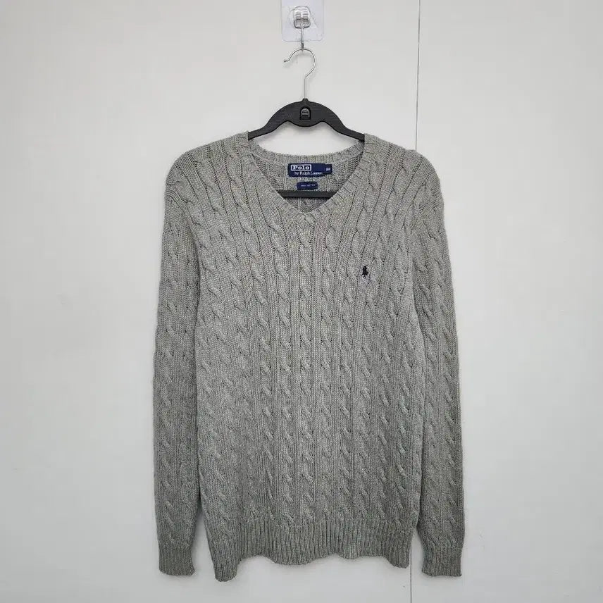 [BUNJANG] Polo Ralph Lauren Men's 100% Wool Cable Knit Sweater / [폴로랄프로렌] 100 남 케이블니트 꽈배기니트