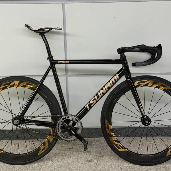[BUNJANG] Tsunami Pixie Bicycle L Size Black Gold / 쓰나미 픽시 블랙 골드