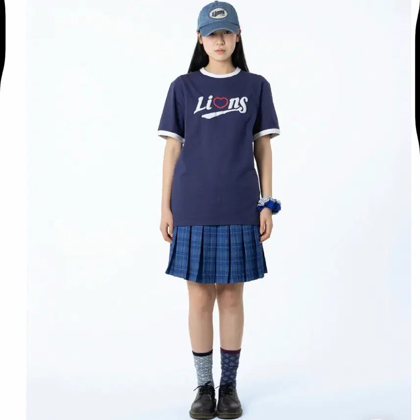 [BUNJANG] Samsung Lions Koiseyo Ringer T-Shirt Navy / 삼성라이온즈 코이세이오 링거티 네이비