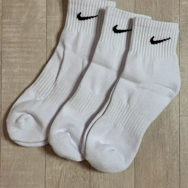 [BUNJANG] Nike Crew Socks 3-Pack White / 나이키 양말 3켤레 화이트-국산