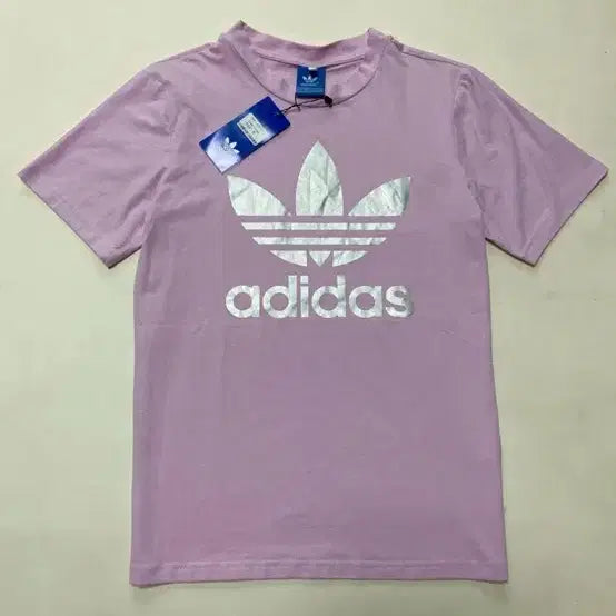 [BUNJANG] Adidas Trefoil Logo Short Sleeve T-Shirt Lavender S / 아디다스 트레포일 로고 반팔티 라벤더 S