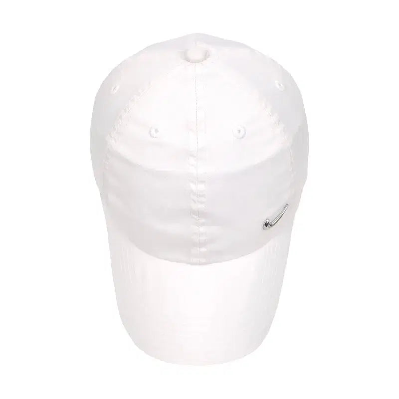 [BUNJANG] Nike Metal Swoosh Logo White Cap / 나이키 메탈 스우시 로고 화이트 캡