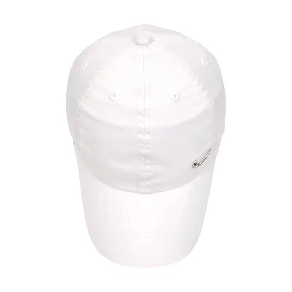 [BUNJANG] Nike Metal Swoosh Logo White Cap / 나이키 메탈 스우시 로고 화이트 캡
