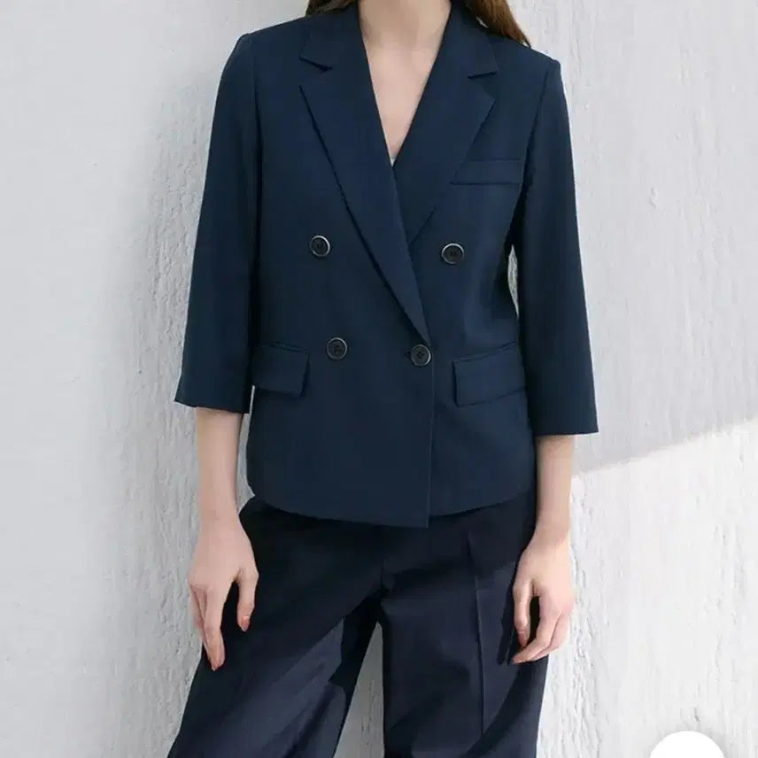 [BUNJANG] Max Studio Navy Summer Jacket / (새상품) 막스스튜디오 네이비 썸머재킷