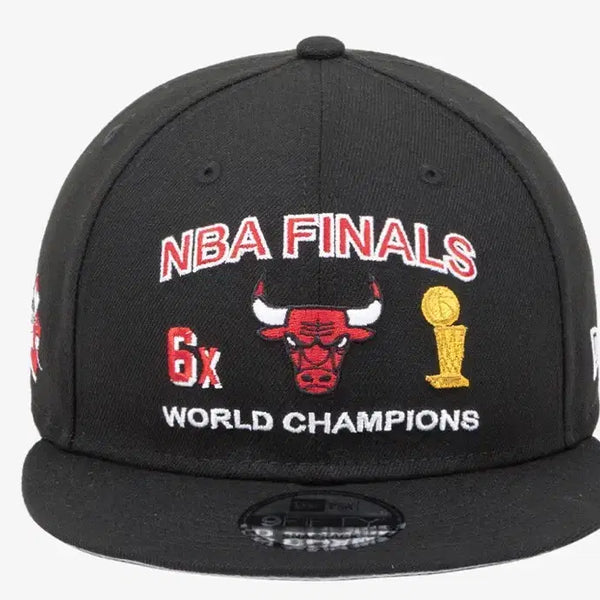 [BUNJANG] New Era NBA Finals Icon Chicago Bulls Snapback Hat Black Sealed / 뉴에라 NBA 파이널스 아이콘 시카고 불스 스냅백 블랙 미개봉