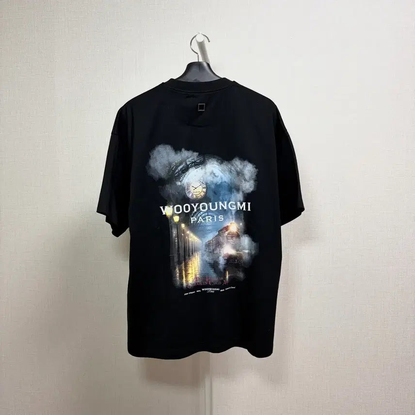 [BUNJANG] Wooyoungmi Train Station Logo Short Sleeve T-Shirt Size 46 / [신형/46] 새상품 우영미 기차 백로고 반팔