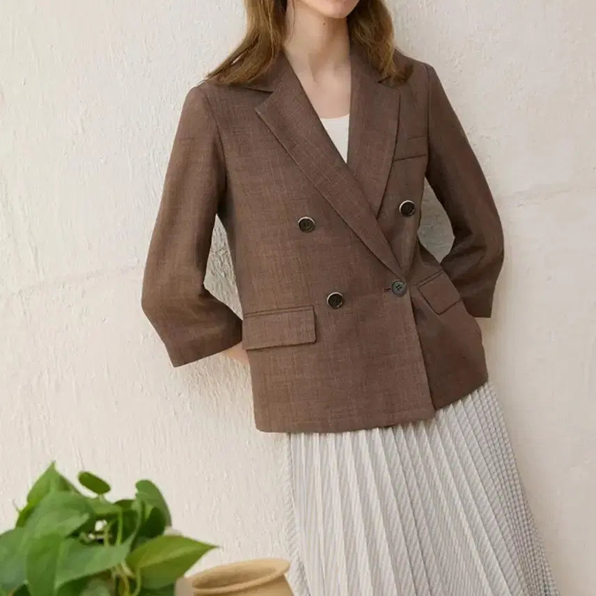 [BUNJANG] Max Studio Brown Summer Jacket / (새상품) 막스스튜디오 브라운 썸머재킷