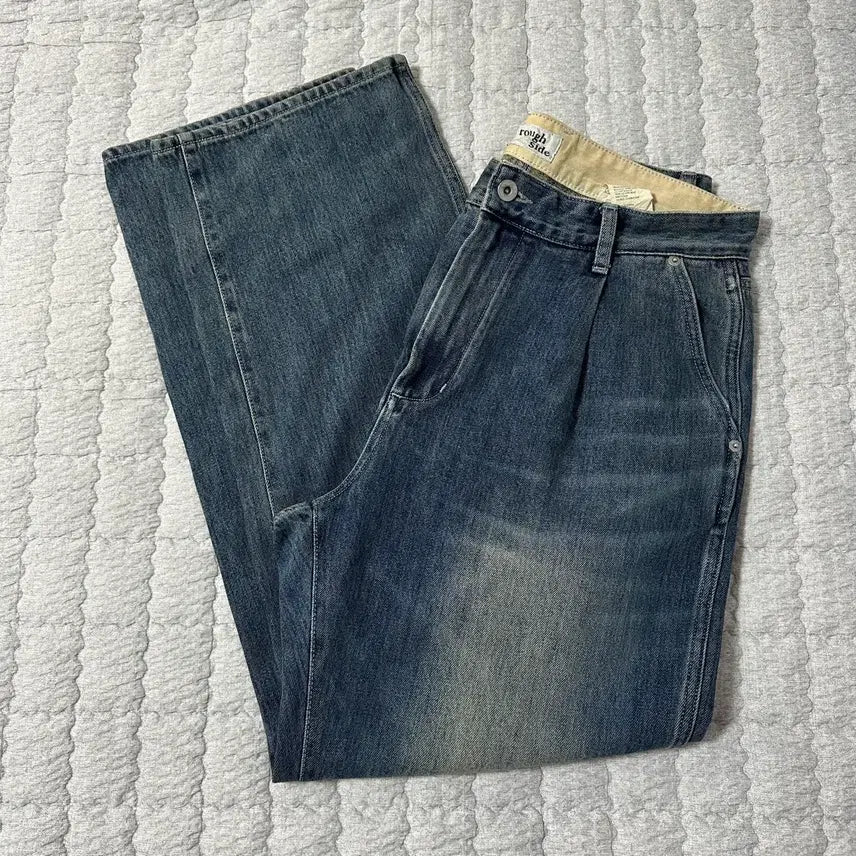 [BUNJANG] Roughside Drape Denim Medium Blue / 2) 러프사이드 드레이프데님 미디엄블루