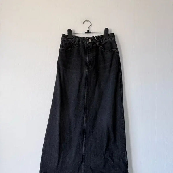 [BUNJANG] Black Denim Skirt / 블랙데님스커트