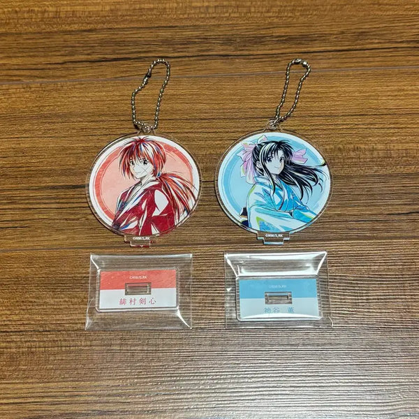 [BUNJANG] Rurouni Kenshin Himura Kenshin Kaoru Acrylic Stand Strap Keychain Set / 바람의 검심 히무라 켄신 카오루 아크릴 스탠드 스트랩 키링 키홀더 굿즈 일괄