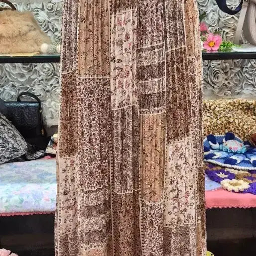 [BUNJANG] GROVE Chiffon Pleated Long Skirt / GROVE 그로브 쉬폰 플리츠 롱스커트 55 66