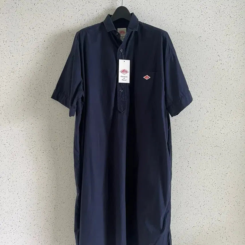 [BUNJANG] Authentic Dantone Short Sleeve Pullover Shirt Dress / [정품][새상품] 단톤 반팔 풀오버 셔츠 원피스