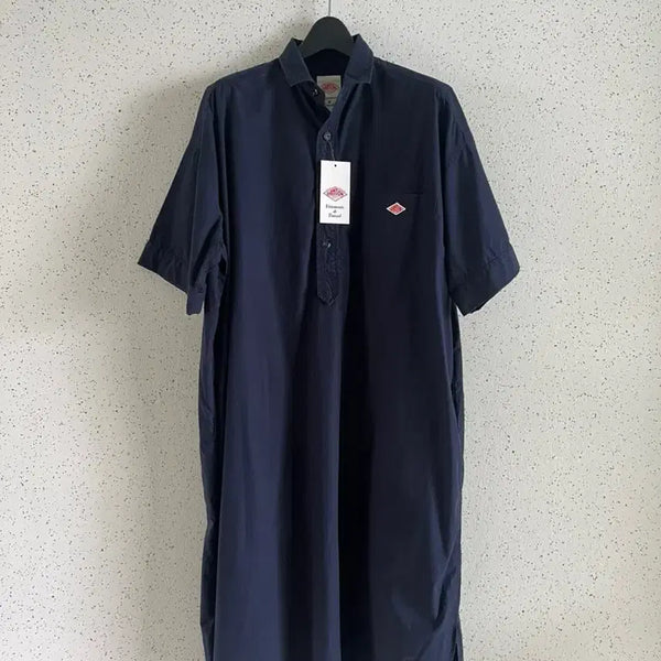 [BUNJANG] Authentic Dantone Short Sleeve Pullover Shirt Dress / [정품][새상품] 단톤 반팔 풀오버 셔츠 원피스
