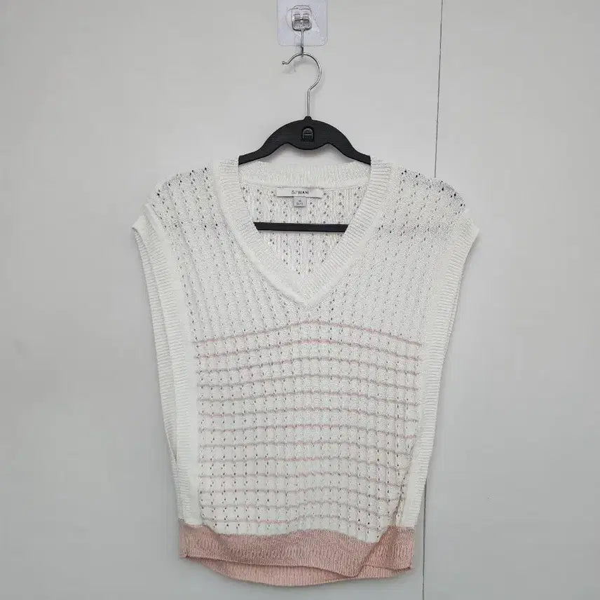 [BUNJANG] Son Jung Wan Women's Striped Knit Vest / [손정완] 95 66 여 스트라이프조끼 니트조끼