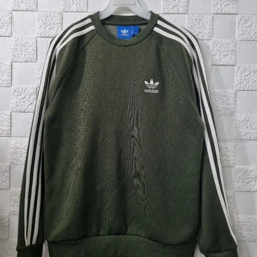 [BUNJANG] Adidas Crewneck Sweatshirt Green Unisex Size 90 / 아디다스 맨투맨 그린 남여공용 90호