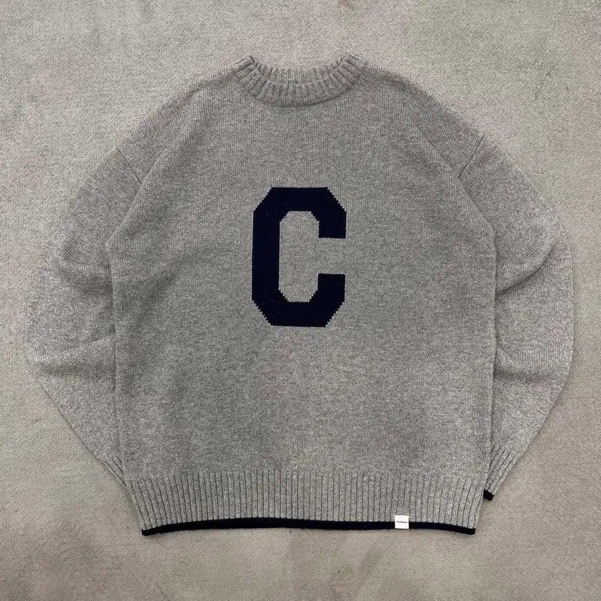 [BUNJANG] Covernat Logo Knit Sweater / S 커버낫 로고 니트 스웨터