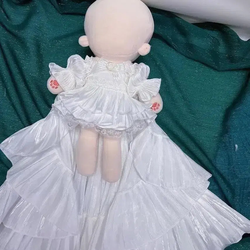 [BUNJANG] Trailing Dress for 20-30cm Dolls / 20 30 솜인형 트레일링 드레스