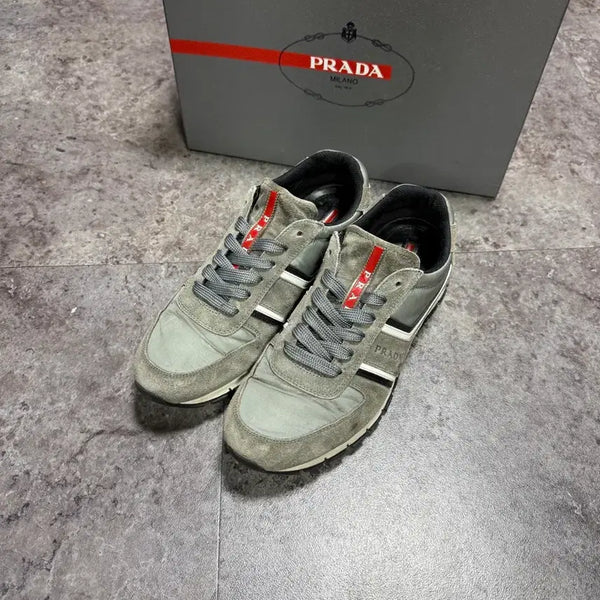 [BUNJANG] Prada Linea Rossa Sneakers / 프라다 리네아로사 스니커즈 6 255 풀박스