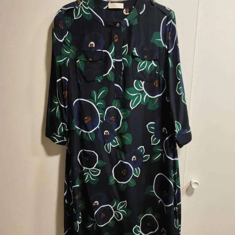 [BUNJANG] Tory Burch Floral Shirt Dress / 여성 토리버치 플로럴 셔츠 드레스 원피스