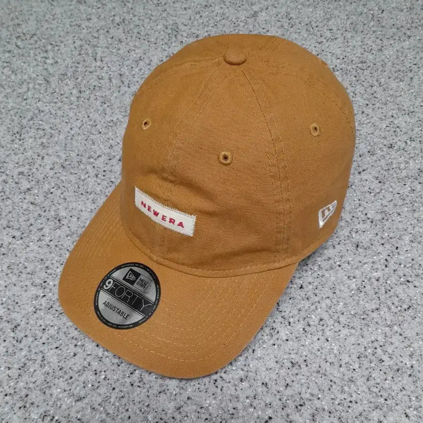 [BUNJANG] New Era Box Logo Patch Ball Cap (Tan) / 뉴에라 박스로고 패치 볼캡 (탄)