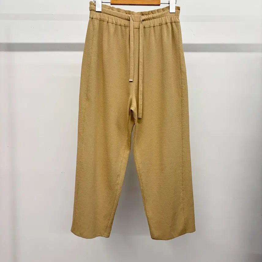 [BUNJANG] System Summer Knit Banding Crop Pants / 시스템 썸머 니트 밴딩 크롭 팬츠 F