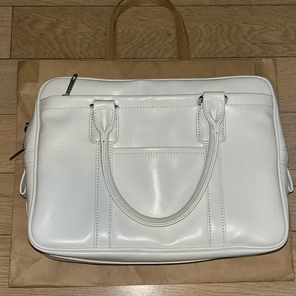 [BUNJANG] Comme des Garçons School Bag White S / 꼼데가르송 스쿨백 화이트 S