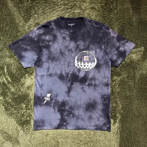 [BUNJANG] Carhartt WIP Tie-Dye Worldwide Pocket T-Shirt / [S] 칼하트 WIP 타이다이 월드와이드 포켓 티셔츠