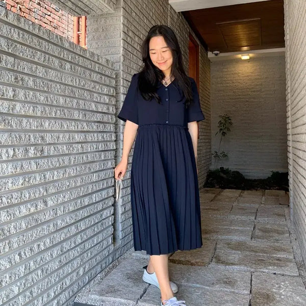 [BUNJANG] Gemma World Sera Cara Pleated Dress / 젬마월드 세라카라 플리츠원피스