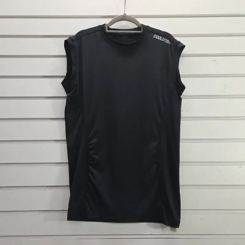 [BUNJANG] Black Sleeveless Women's Sports T-shirt / 블랙 여성 민소매 스포츠티 66/보물찾기천사